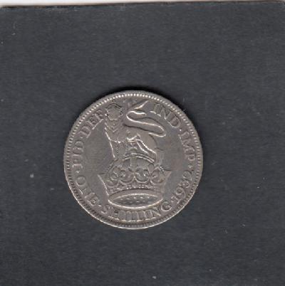 Beschrijving: 1 Shilling  GEORGIUS V